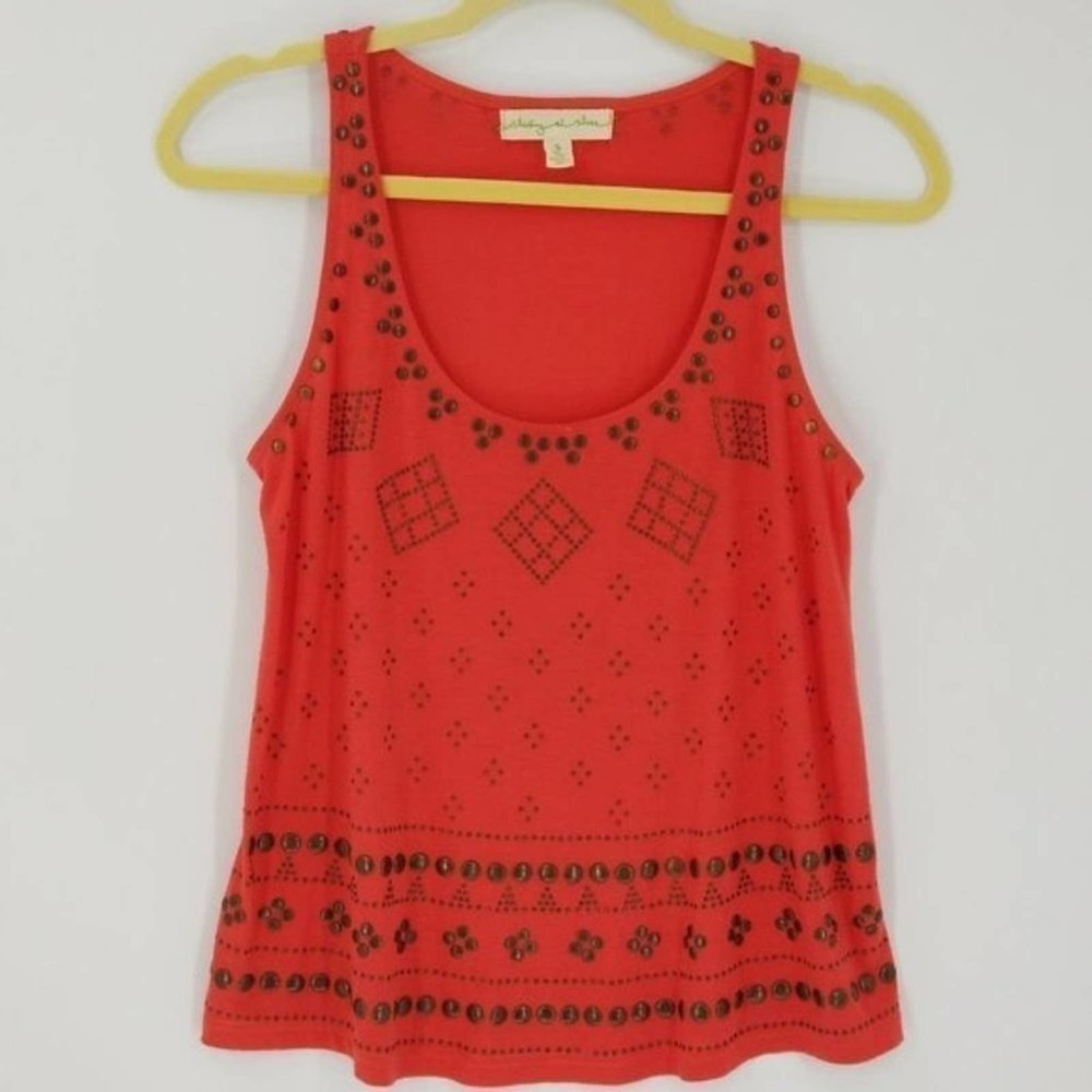 Urban Outfitters Staring At Stars Stud Embellished Scoop Neck Tank Top Size S